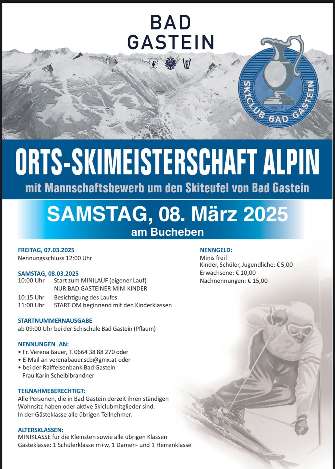 Orts-Skimeisterschaften Alpin 2025